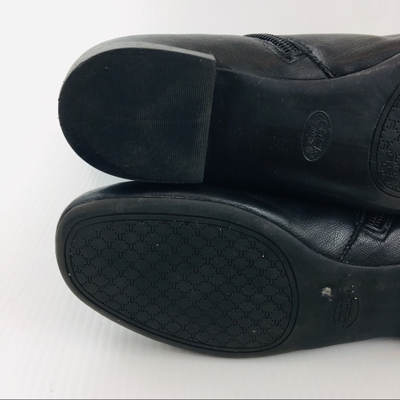 JOAN & DAVID Black Leather Knee Boots - Picture 14 of 16